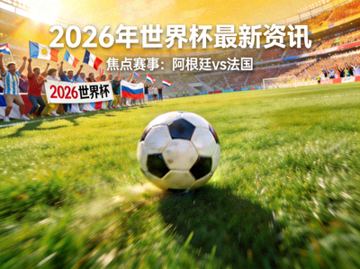 2026年世界杯最新资讯焦点图片 - 足球在绿茵场上滚动与远处球迷欢呼